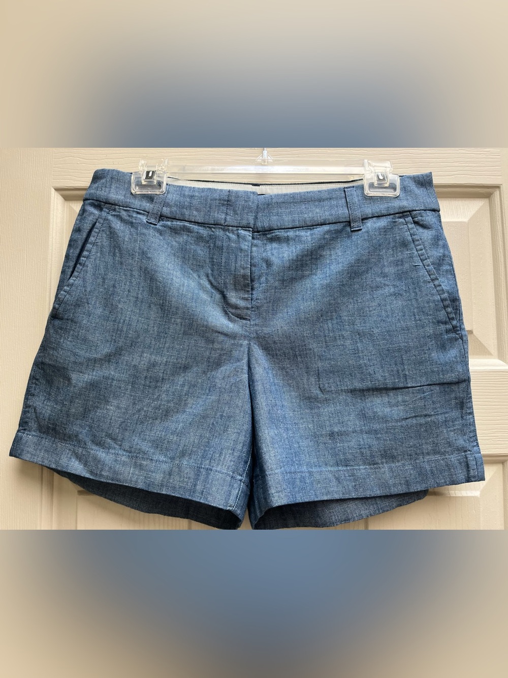 J. Crew Light Blue Chambray Tailored Shorts